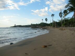 Easterly winds push sand higher up the beach