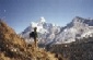 Trekking in Nepal, Amadablam in the distance