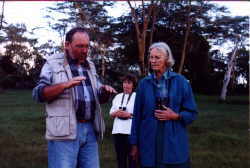 Dr. Harper, Maureen, and Joan Root discuss water issues