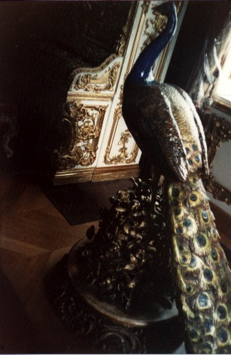 Ludwig's peacock announced the king's presence