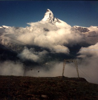 The majestic Matterhorn makes its own clouds